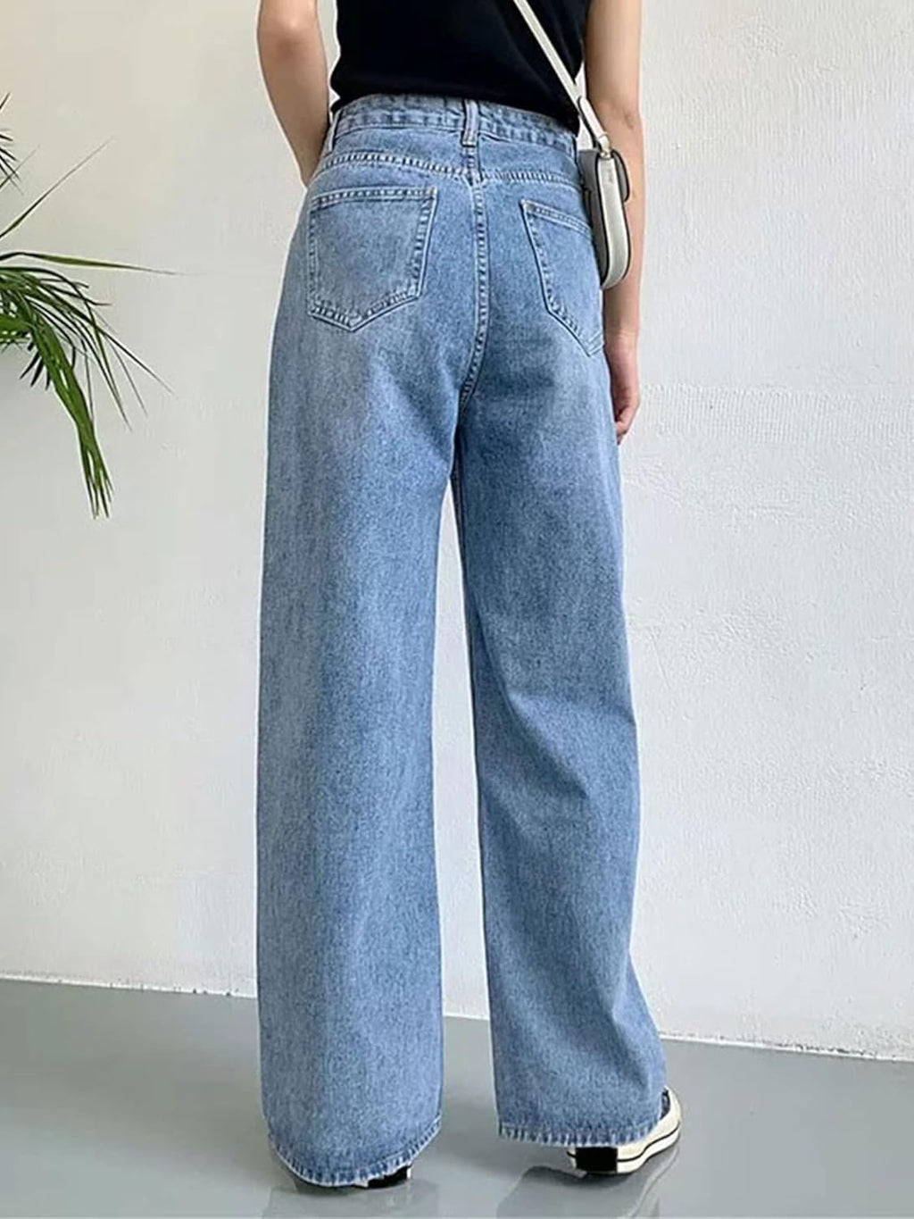 Women Wide Leg Jeans High Waist Baggy Jeans for Women Loose Boyfriends Jeans Denim Pants  90s